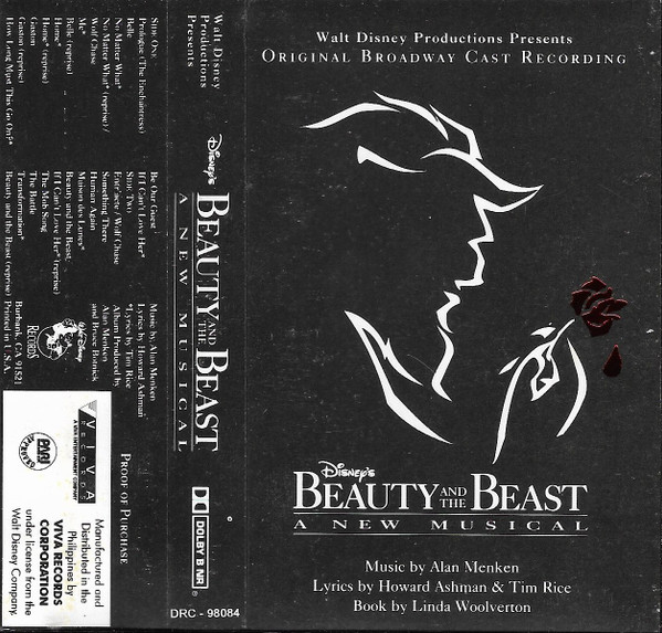 Alan Menken Howard Ashman Tim Rice Beauty And The Beast A New Musical Original Broadway Cast Recording 1994 Dolby Cassette Discogs