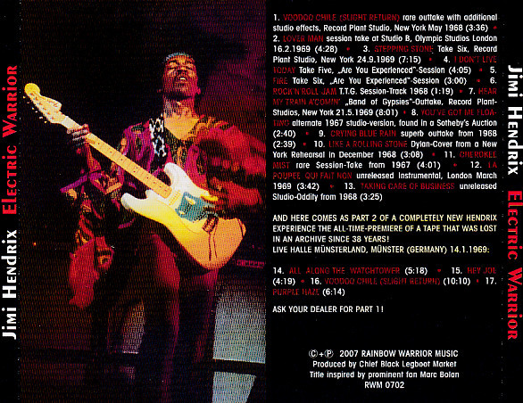 descargar álbum Jimi Hendrix - Electric Warrior