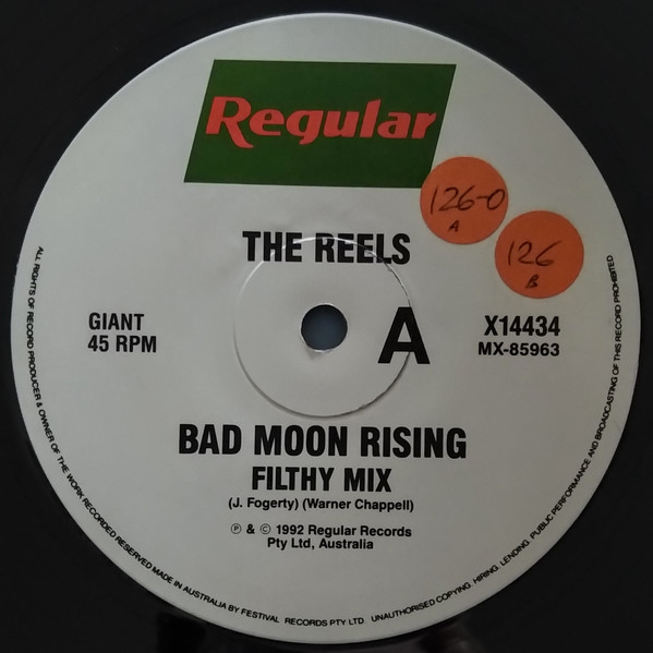 Original versions of Bad Moon Rising by The Reels [AU]