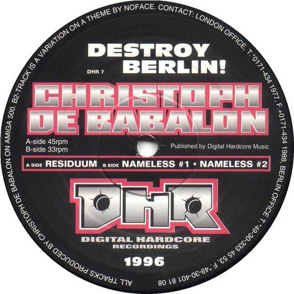 Album herunterladen Christoph De Babalon - Destroy Berlin