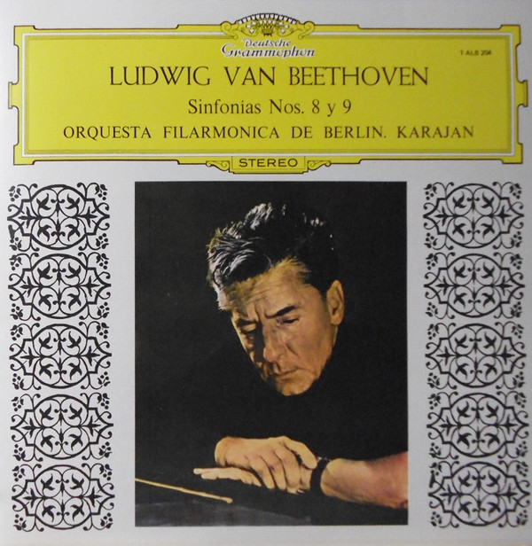 Album herunterladen Beethoven, Orquesta Filarmonica De Berlin Conductor Herbert von Karajan - Sinfonias Nº8 9