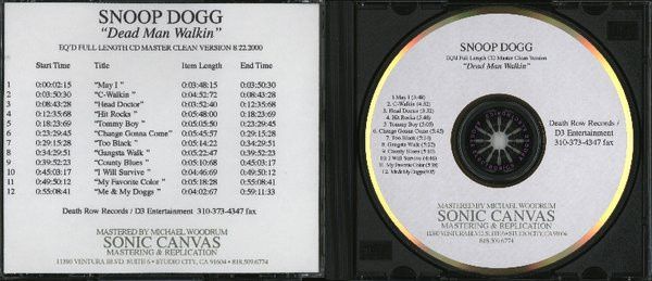 Snoop Dogg – Dead Man Walkin (2001, Vinyl) - Discogs