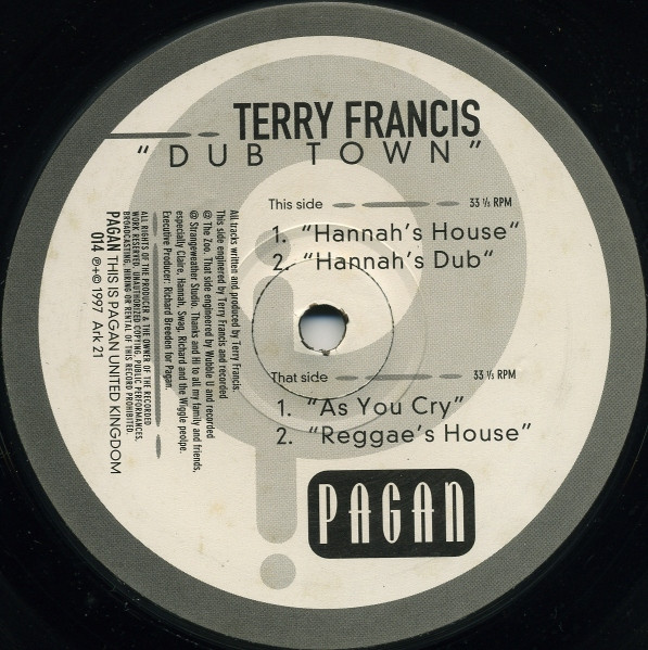 Terry Francis – Dubtown (1997, Vinyl) - Discogs