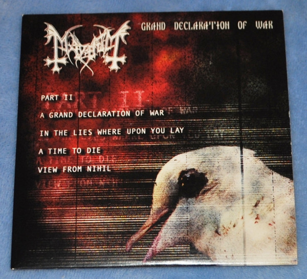 Mayhem – Grand Declaration Of War (2000, CD) - Discogs