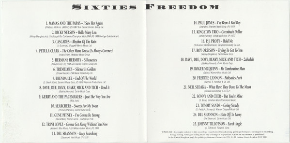 last ned album Various - Sixties Freedom