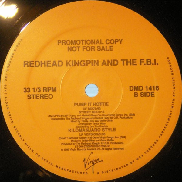 Redhead Kingpin And The FBI – Pump It Hottie (1989, Vinyl) - Discogs