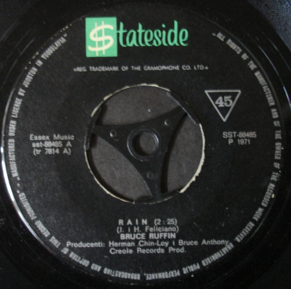 Bruce Ruffin – Rain (1971, Vinyl) - Discogs