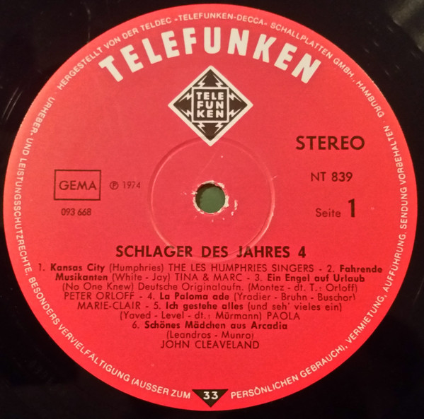 télécharger l'album Various - Schlager Des Jahres 4