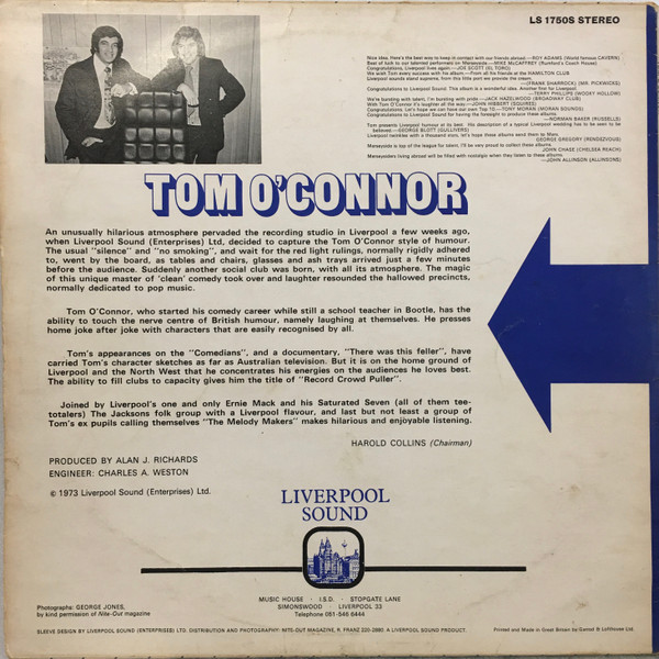 ladda ner album Tom O'Connor , The Saturated Seven, The Jacksons , Melody Makers - Tom OConnor Show