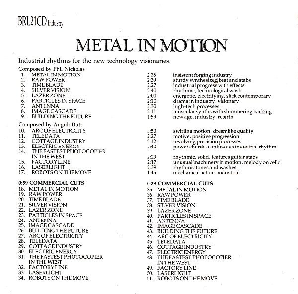 télécharger l'album Phil Nicholas Anguli Dutt - Metal In Motion