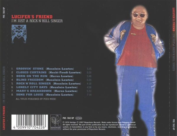 Lucifer's Friend – I'm Just A Rock'N'Roll Singer (1997, CD) - Discogs