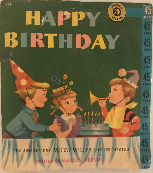 Birthday Vinyl Record - Happy Birthday To You! by The Paperhood