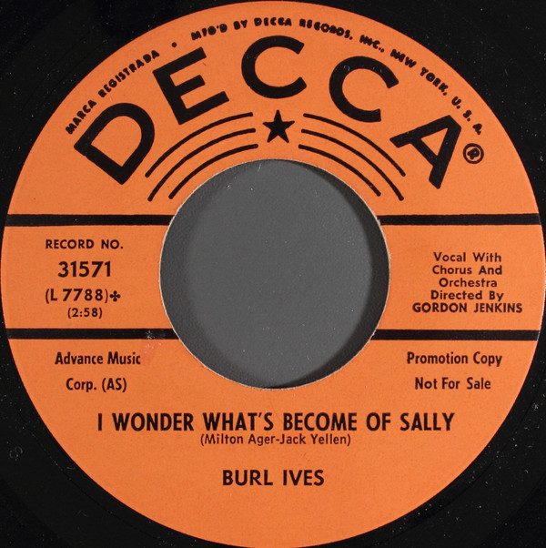 ladda ner album Burl Ives - I Wonder Whats Become Of Sally