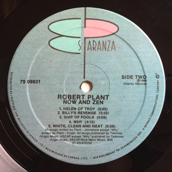 Robert Plant - Now And Zen | Es Paranza Records (79 08631) - 4