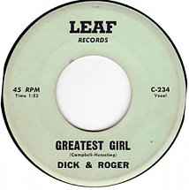 Dick & Roger - Greatest Girl album cover