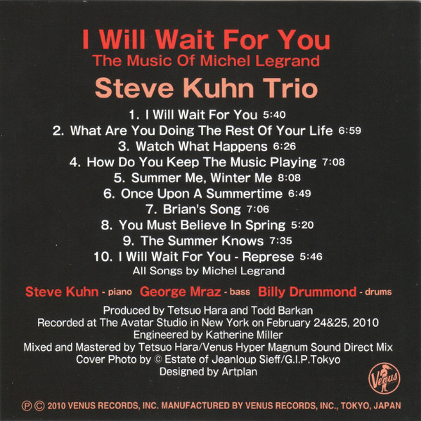 descargar álbum Steve Kuhn Trio - I Will Wait For You The Music Of Michel Legrand