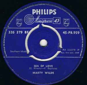Marty Wilde - Sea Of Love / Teenage Tears album cover
