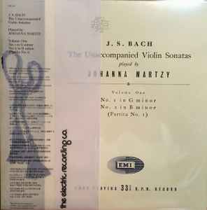 Johann Sebastian Bach - The Unaccompanied Violin Sonatas Volume 1 album cover