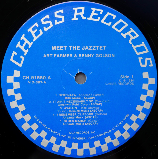 The Jazztet , Art Farmer , Benny Golson - Meet The Jazztet | Chess (CH-91550) - 6