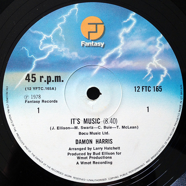 Damon Harris – It's Music (1978, Vinyl) - Discogs