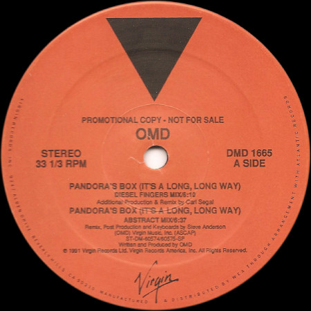 Svig Reduktion laver mad OMD – Pandora's Box (It's A Long, Long Way) (Remixes) (1991, Vinyl) -  Discogs
