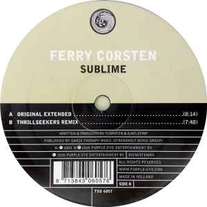 Ferry Corsten - Sublime album cover