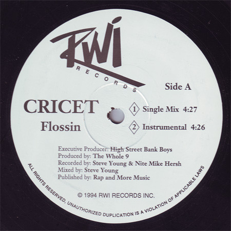 Cricet - Flossin | Releases | Discogs
