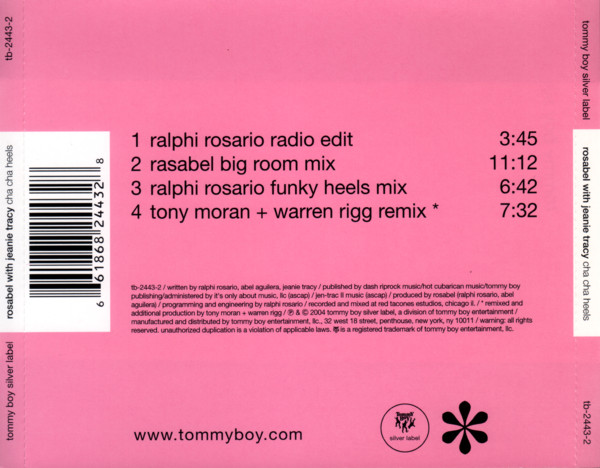 Rosabel With Jeanie Tracy Cha Cha Heels 2004 CD Discogs