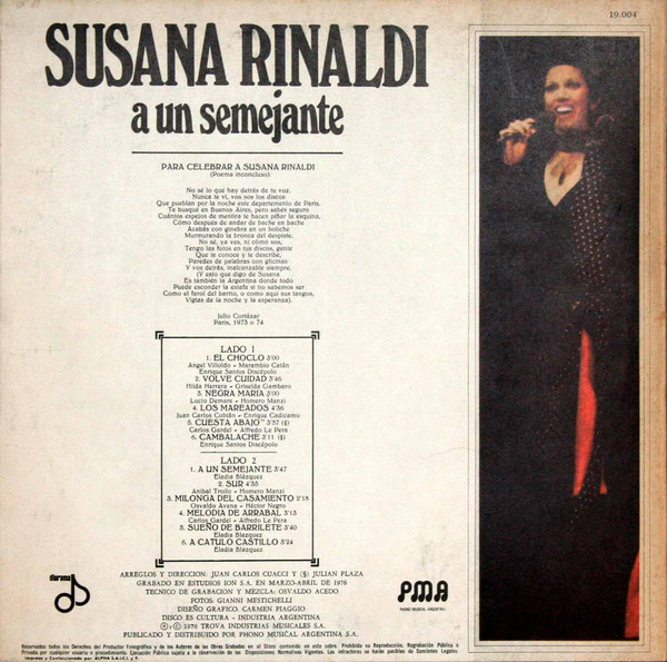 baixar álbum Susana Rinaldi - A Un Semejante