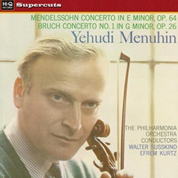 last ned album Mendelssohn Bruch, Yehudi Menuhin, The Philharmonia Orchestra, Walter Susskind Efrem Kurtz - Concerto In E Minor Op 64 Concerto No 1 In G Minor Op 26