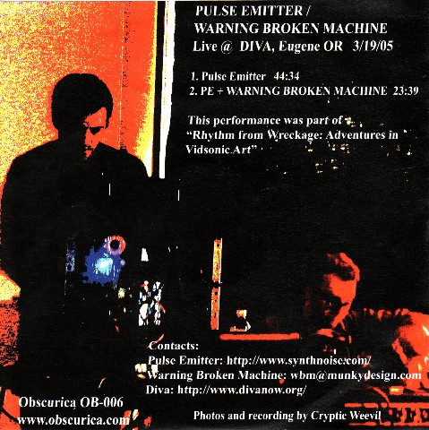 last ned album Pulse Emitter Warning Broken Machine - Live Diva 31905