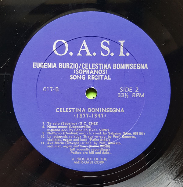 télécharger l'album Eugenia Burzio, Celestina Boninsegna - Song Recital