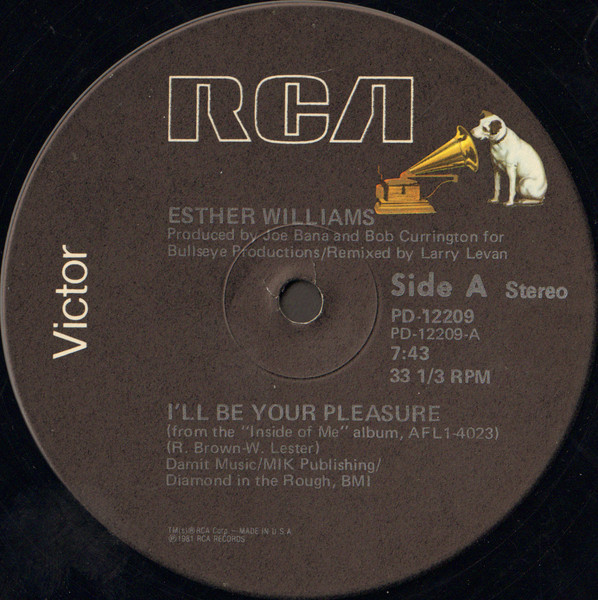 Esther Williams – I'll Be Your Pleasure (1981, Vinyl) - Discogs