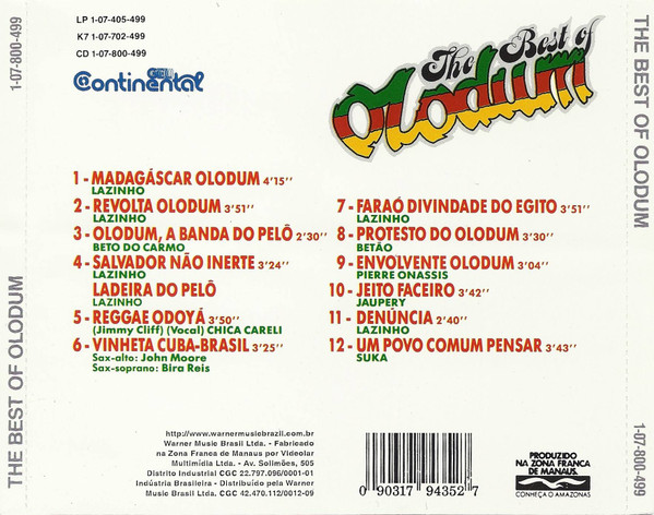 Olodum – The Best Of Olodum (CD) - Discogs