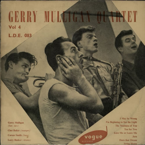 Gerry Mulligan Quartet – Gerry Mulligan Quartet (1953, Vinyl