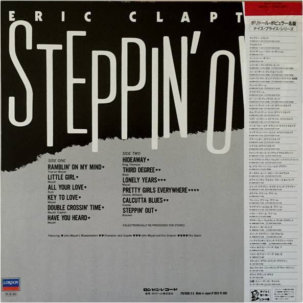 ladda ner album Eric Clapton Featured With John Mayall's Bluesbreakers, Champion Jack Dupree, Otis Spann - Steppin Out