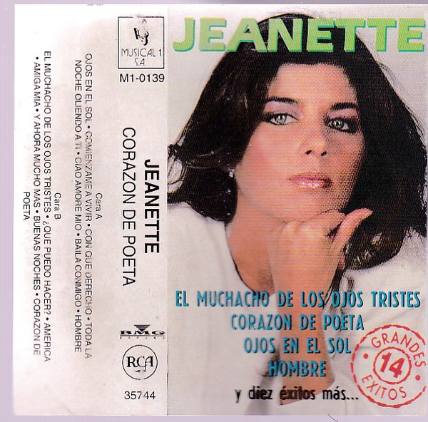 Jeanette – Corazón De Poeta (1991, Cassette) - Discogs