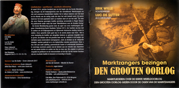 last ned album Erik Wille, Luc De Sutter - Marktzangers Bezingen Den Grooten Oorlog