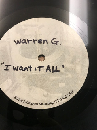 Warren G - I Want It All | Releases | Discogs