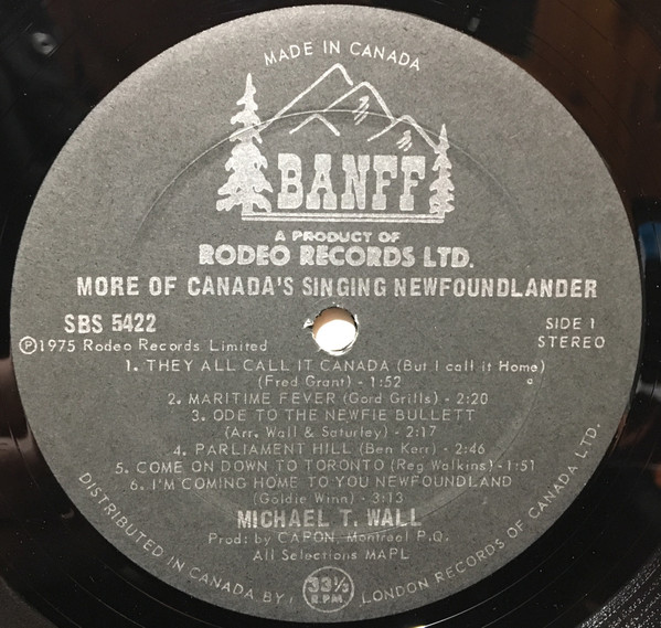 baixar álbum Michael T Wall - More Of Canadas Singing Newfoundlander