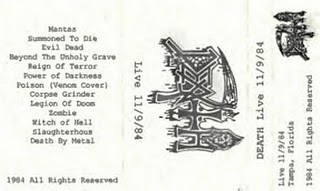 Death – Live 11/9/84 (1984, Cassette) - Discogs