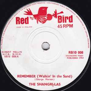 The Shangri-Las - Remember (Walkin' In The Sand) / It's Easier To Cry album cover