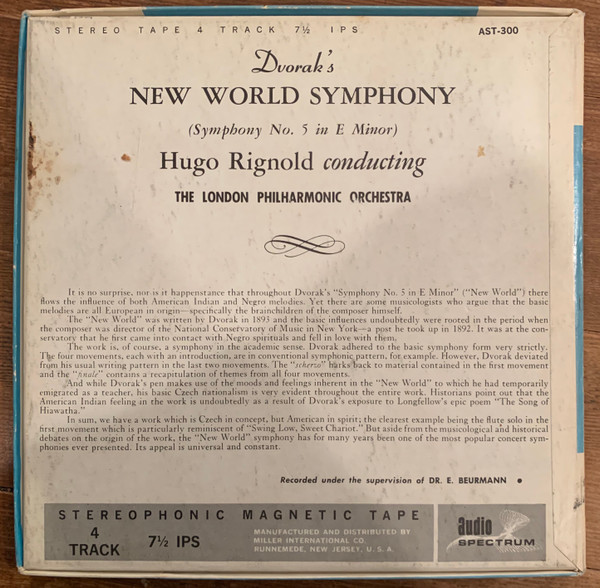 last ned album Dvořák London Philharmonic Orchestra Conducted By Hugo Rignold - Symphony No 5 In E Minor From The New World