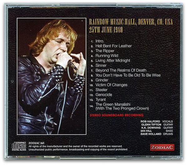 descargar álbum Judas Priest - Definitive Denver 1980