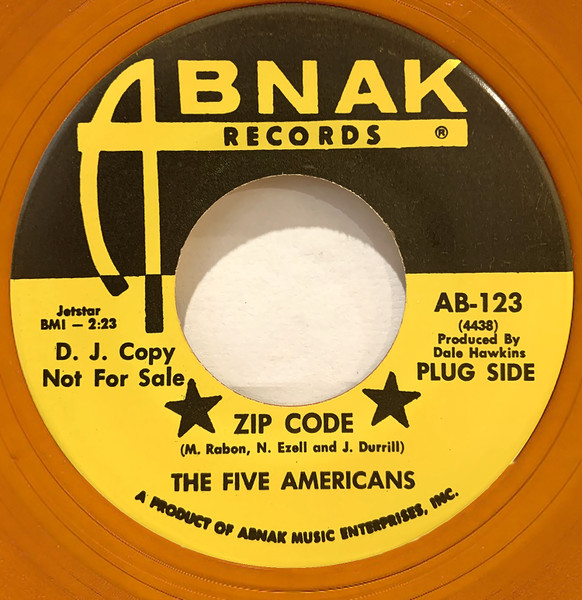 The Five Americans Zip Code Sweet Bird Of Youth 1967 Yellow Vinyl Vinyl Discogs 8759