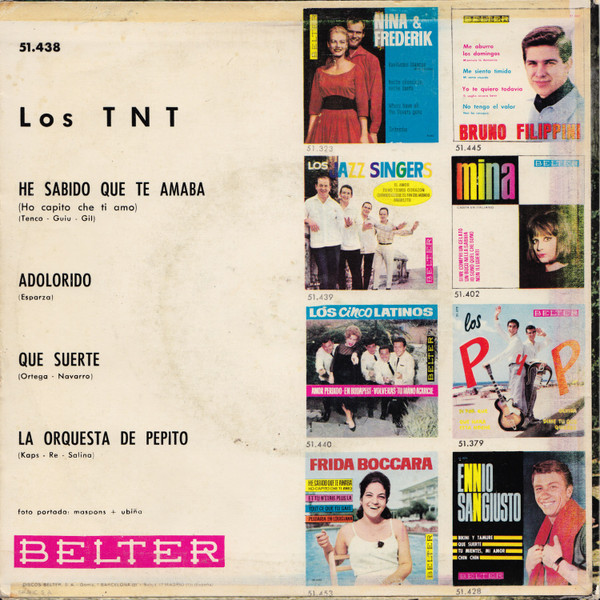 last ned album Los TNT - He Sabido Que Te Amaba Adolorido Que Suerte La Orquesta De Pepito