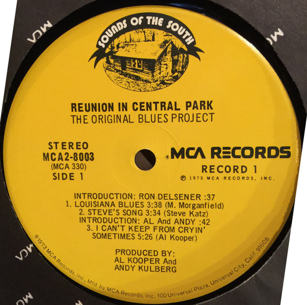 The Original Blues Project - Reunion In Central Park | MCA Records (MCA2-8003) - 4