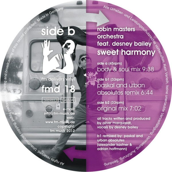 ladda ner album Robin Masters Orchestra Feat Desney Bailey - Sweet Harmony