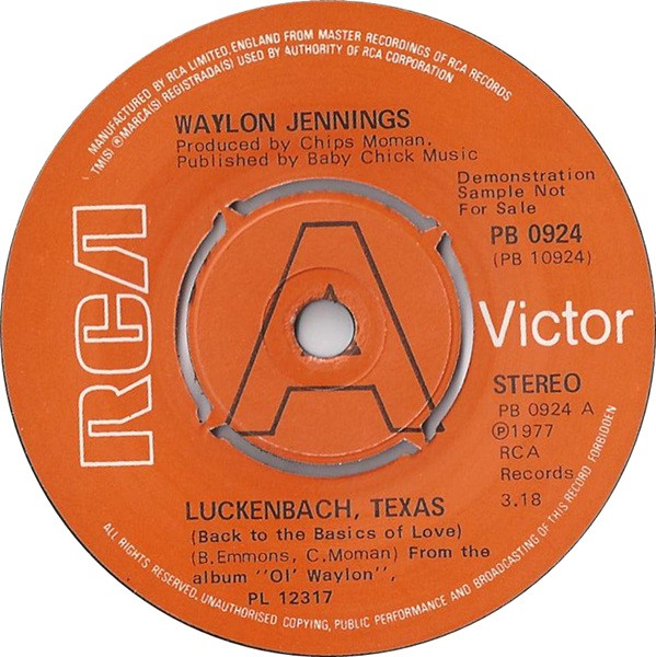 Waylon Jennings – Luckenbach, Texas (Back To The Basics Of Love