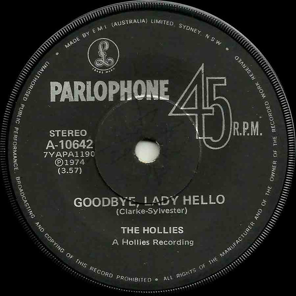last ned album The Hollies - Im Down Goodbye Lady Hello